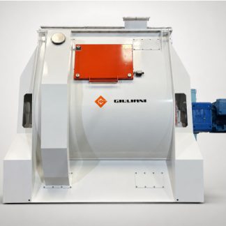 Complete Giuliani paddle mixer, with its motor and feed hopper